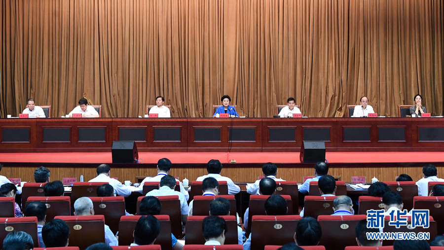 6月25日，全國民族團(tuán)結(jié)進(jìn)步創(chuàng)建經(jīng)驗(yàn)交流現(xiàn)場會(huì)在內(nèi)蒙古興安盟召開，中共中央政治局委員、國務(wù)院副總理劉延?xùn)|出席會(huì)議并講話。 新華社記者 陳曄華 攝