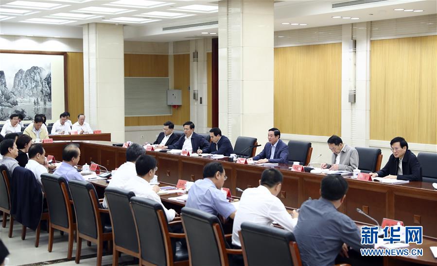 9月21日，中宣部在北京召開中央媒體駐外機(jī)構(gòu)外宣工作座談會。中共中央政治局委員、中央書記處書記、中宣部部長劉奇葆出席座談會并講話。新華社記者 謝環(huán)馳 攝 