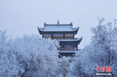 資料圖：小寒時節(jié)，甘肅嘉峪關(guān)市迎來了一場大雪。師永紅 攝
