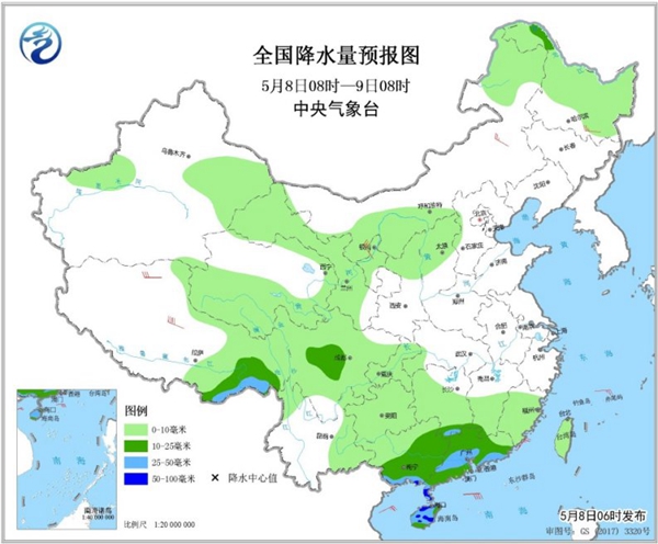 冷空氣要撤啦！今日全國(guó)降水整體弱 華南仍有強(qiáng)對(duì)流