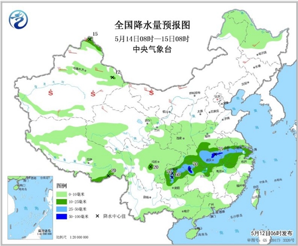 湖南等3省有暴雨 北方風(fēng)雨沙套餐上線(xiàn)