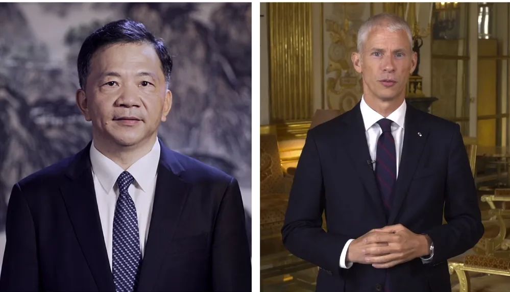 中宣部副部長，中央廣播電視總臺臺長、  總編輯慎海雄與法國文化部部長弗蘭克·里斯特  共同宣布項目啟動