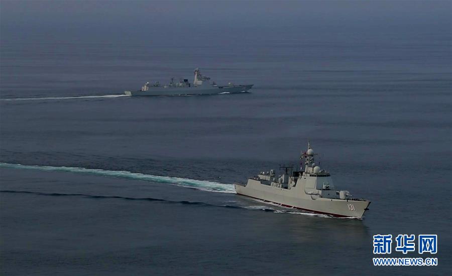 （國際）（1）中國海軍第35、36批護航編隊在亞丁灣完成任務交接
