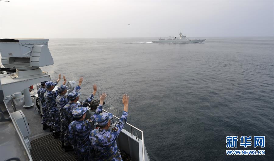 （國際）（2）中國海軍第35、36批護航編隊在亞丁灣完成任務交接