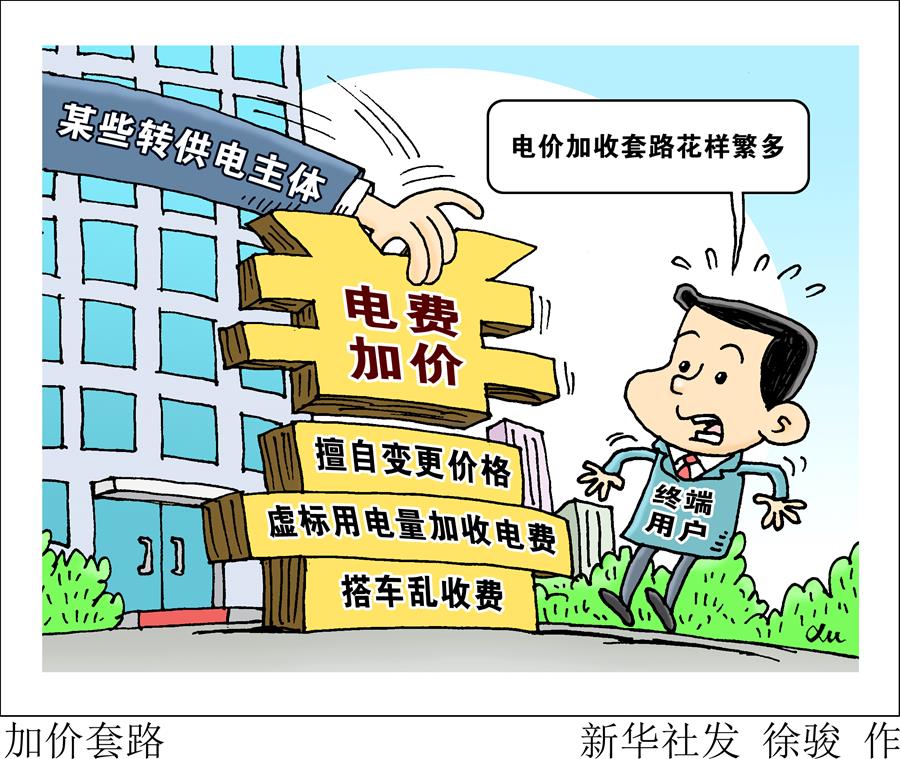 （圖表·漫畫）［新華視點(diǎn)·國務(wù)院大督查在行動(dòng)］加價(jià)套路