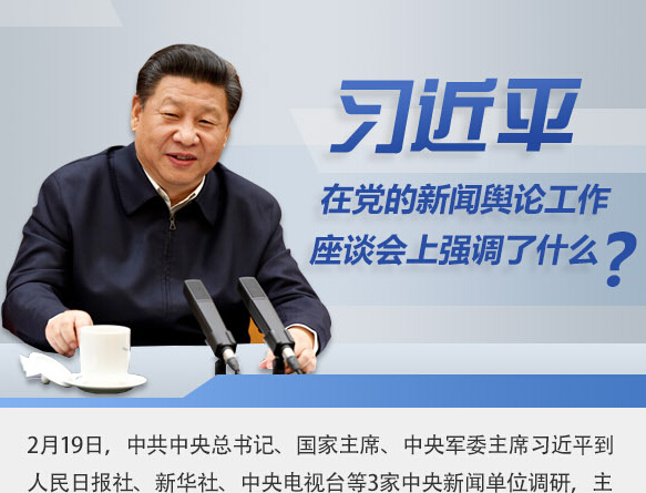 習近平在黨的新聞輿論工作座談會上強調了什么？
