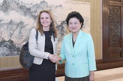 劉延?xùn)|會見世界反興奮劑機構(gòu)副主席、挪威文化大臣琳達·海勒蘭