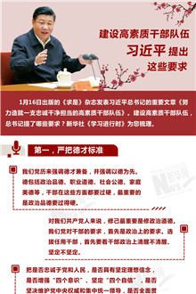 建設(shè)高素質(zhì)干部隊(duì)伍，習(xí)近平提出這些要求