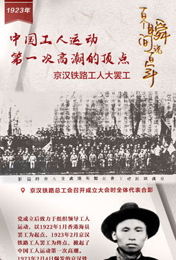 1923，中國(guó)工人運(yùn)動(dòng)第一次高潮的頂點(diǎn)