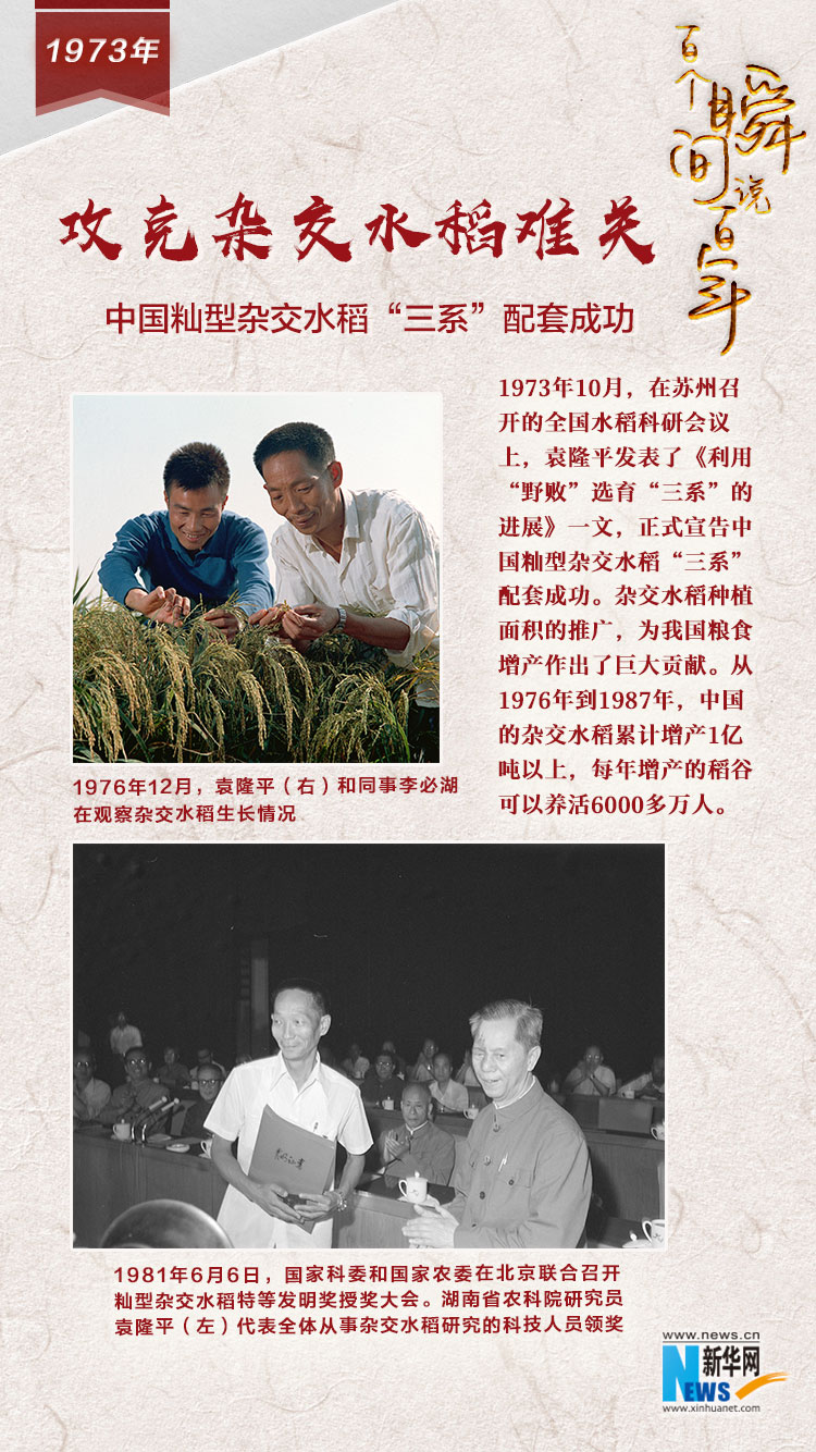 1973，攻克雜交水稻難關(guān)