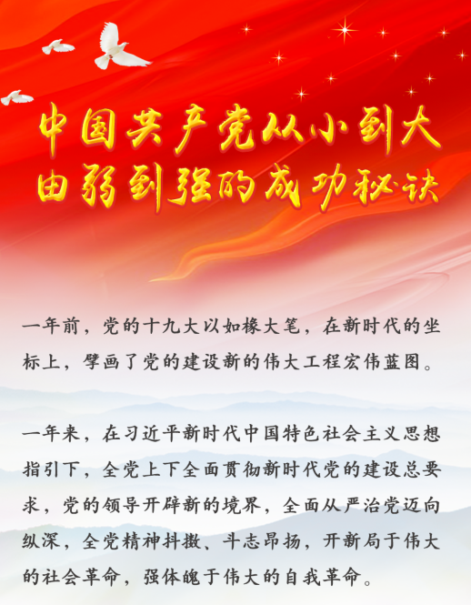 中國(guó)共產(chǎn)黨從小到大、由弱到強(qiáng)的成功秘訣