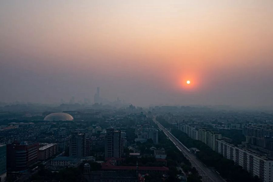 這就是今天早上的北京！