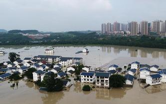 重慶長江、嘉陵江、涪江洪水過境