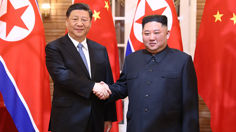 習(xí)近平同朝鮮勞動(dòng)黨委員長(zhǎng)、國(guó)務(wù)委員會(huì)委員長(zhǎng)金正恩舉行會(huì)談