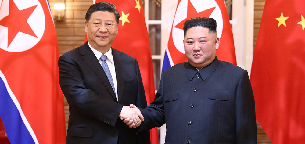 習(xí)近平同朝鮮勞動黨委員長、國務(wù)委員會委員長金正恩舉行會談