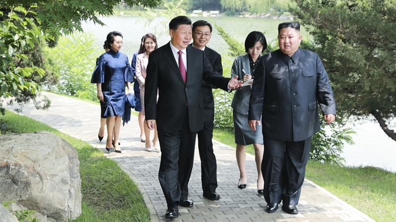 習(xí)近平會(huì)見(jiàn)朝鮮勞動(dòng)黨委員長(zhǎng)、國(guó)務(wù)委員會(huì)委員長(zhǎng)金正恩