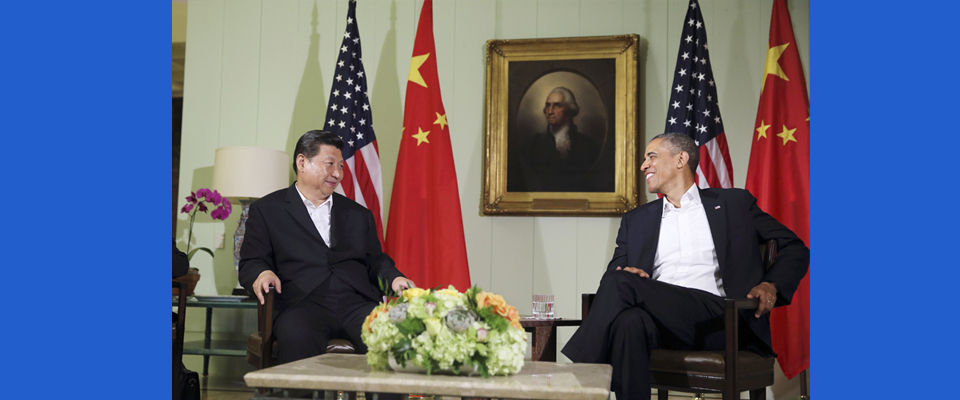 2013年6月，習近平與美國總統(tǒng)奧巴馬共同會見記者