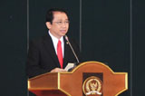 印尼國會(huì)議長(zhǎng)馬爾祖基致辭